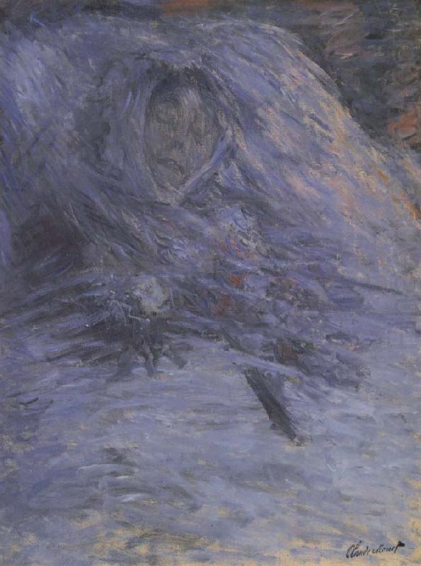 Camile Monet on her Deathbed, Claude Monet